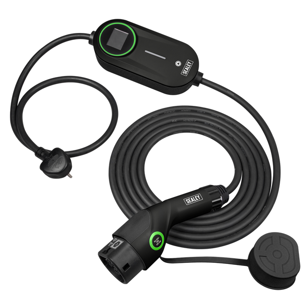 Sealey EVAC2 │ 5m Adjustable (3.5kW) Type 2 to UK 3-Pin Plug Portable EV Charger