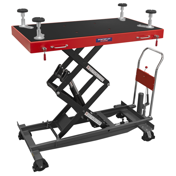 Sealey EVBT1000 │ High Lift EV Battery Lift/Hydraulic Platform Truck 1000kg Capacity