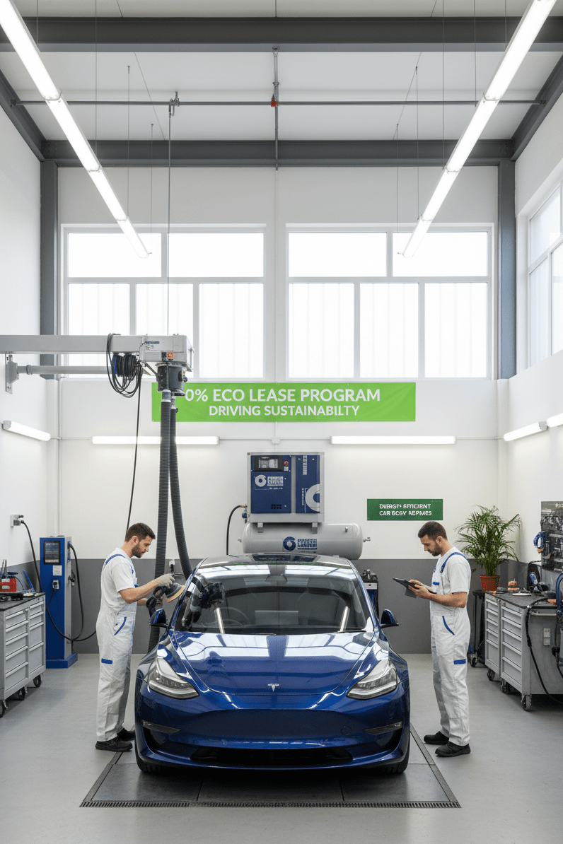 Energy-Efficient Car Body Repairs Driving Sustainability with a 0% ECO Lease