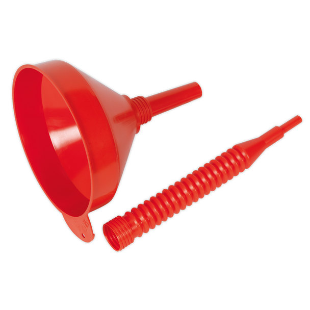 Sealey F2F │ Flexible Spout Funnel with Filter 200mm - Medium