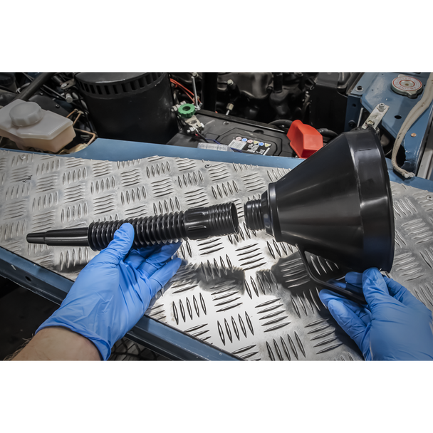 Sealey F6 │ Flexible Spout Funnel with Filter 160mm