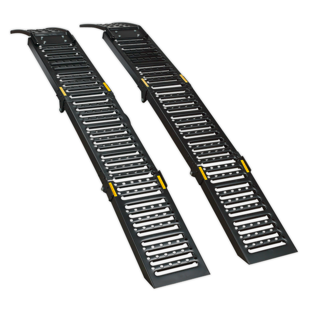 Sealey FCR500 │ Steel Folding Loading Ramps 500kg Capacity - Pair