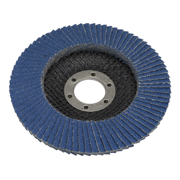 Sealey FD100120 │ 100mm Zirconium Flap Disc 120Grit 16mm Bore