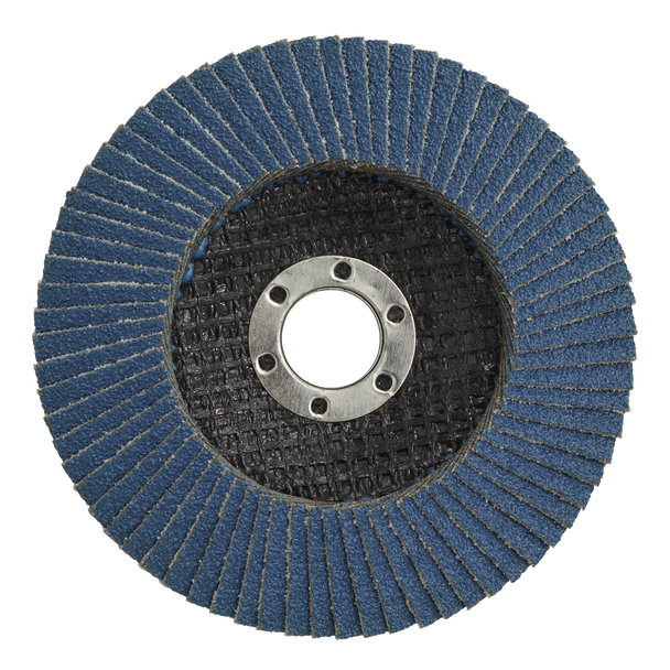 Sealey FD10040 │ 100mm Zirconium Flap Disc 40Grit 16mm Bore