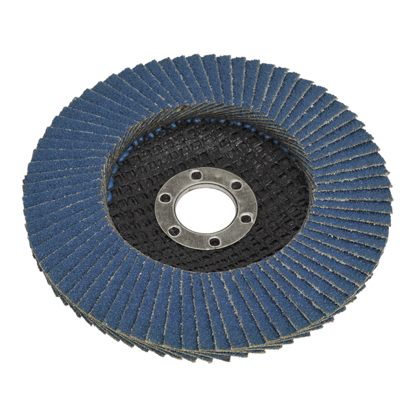 Sealey FD10080 │ 100mm Zirconium Flap Disc 80Grit 16mm Bore