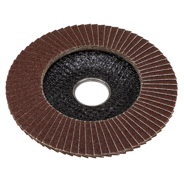 Sealey FD11560E │ 115mm Aluminium Oxide Flap Disc 60Grit 22mm Bore