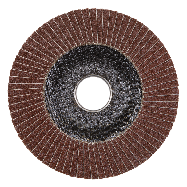 Sealey FD11580E10 │ 115mm Aluminium Oxide Flap Discs 80Grit 22mm Bore - Pack of 10