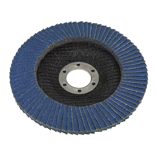 Sealey FD12540 │ 125mm Zirconium Flap Disc 40Grit 22mm Bore