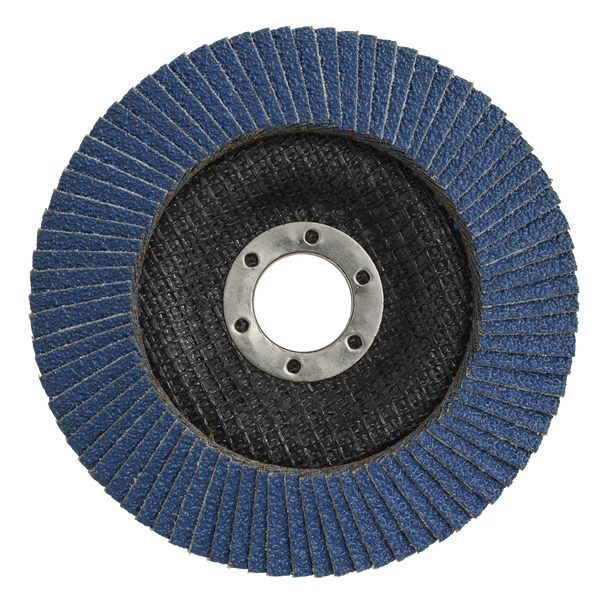 Sealey FD12540 │ 125mm Zirconium Flap Disc 40Grit 22mm Bore