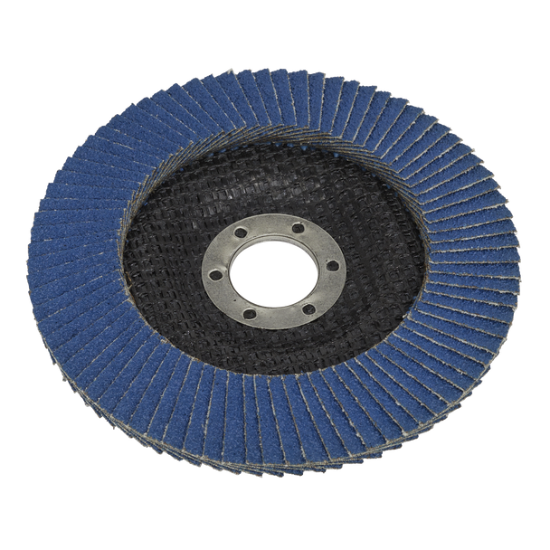 Sealey FD12560 │ 125mm Zirconium Flap Disc 60Grit 22mm Bore