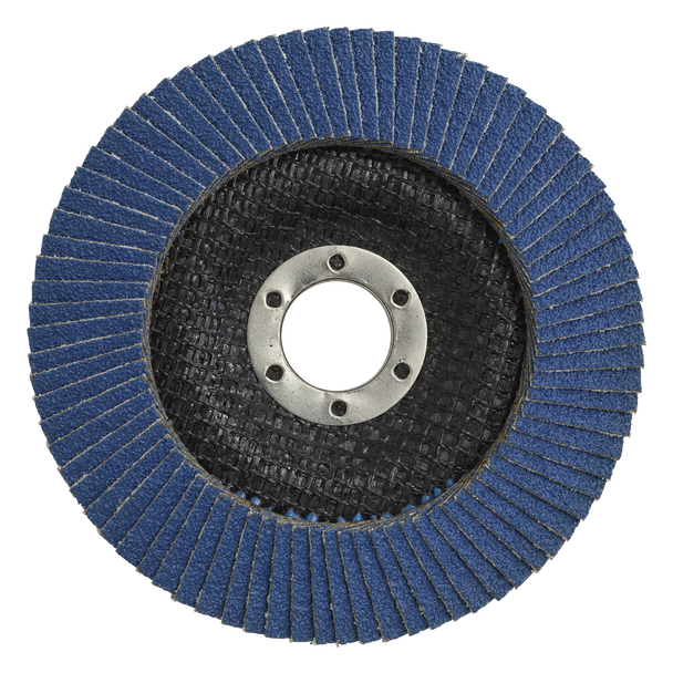 Sealey FD12560 │ 125mm Zirconium Flap Disc 60Grit 22mm Bore