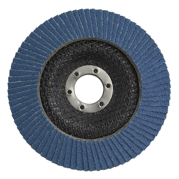 Sealey FD12580 │ 125mm Zirconium Flap Disc 80Grit 22mm Bore
