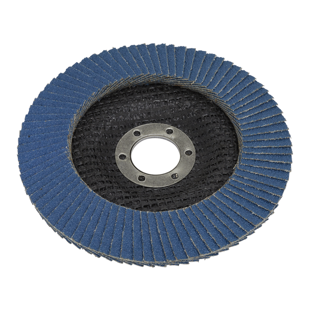 Sealey FD12580 │ 125mm Zirconium Flap Disc 80Grit 22mm Bore