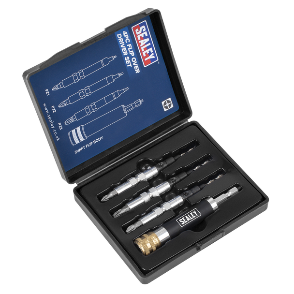 Sealey FDS4 │ Flip-Over Drill/Driver Set 4pc