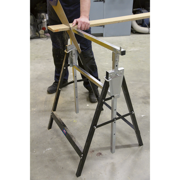 Sealey FDT3 │ Fold Down Telescopic Trestle 200kg Capacity