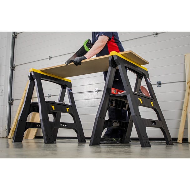 Sealey FDT4 │ Heavy-Duty Folding Composite Trestle