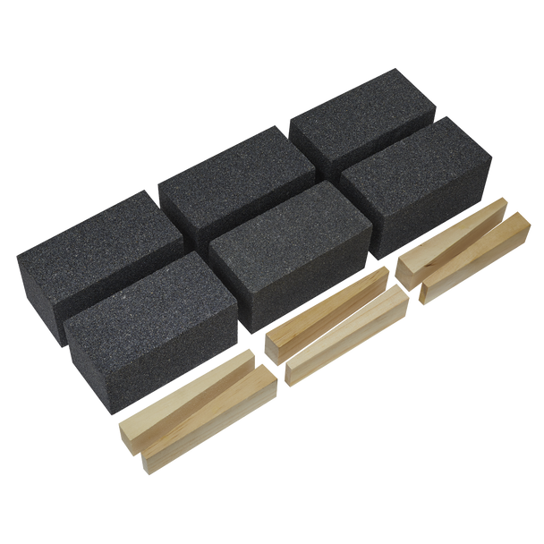 Sealey FGB36 │ Worksafe® 50 x 50 x 100mm Floor Grinding Block 36Grit - Pack of 6