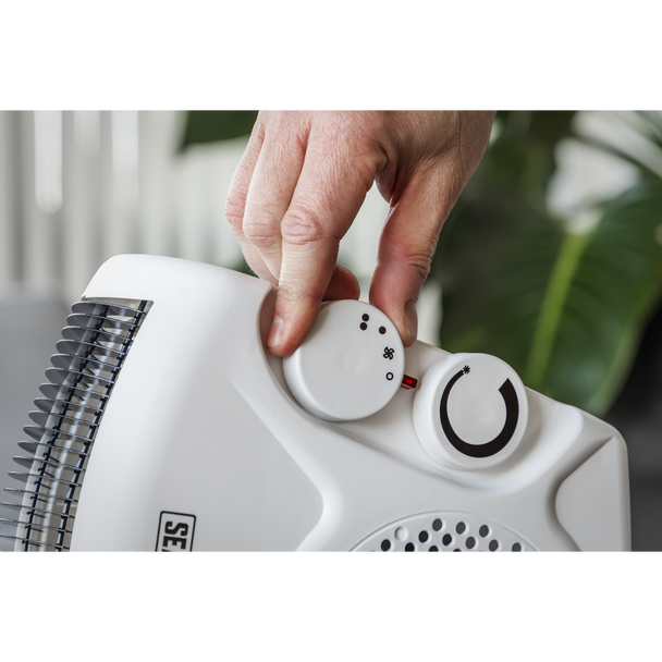 Sealey FH2010 │ Fan Heater with 2 Heat Settings & Thermostat 2000W/230V