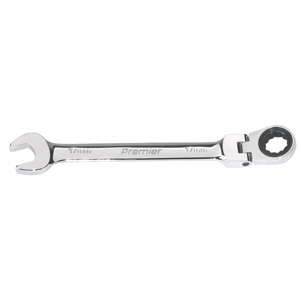 Sealey FHRCW17 │ Premier Flexi-Head Ratchet Combination Spanner 17mm