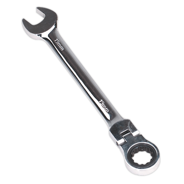Sealey FHRCW19 │ Premier Flexi-Head Ratchet Combination Spanner 19mm