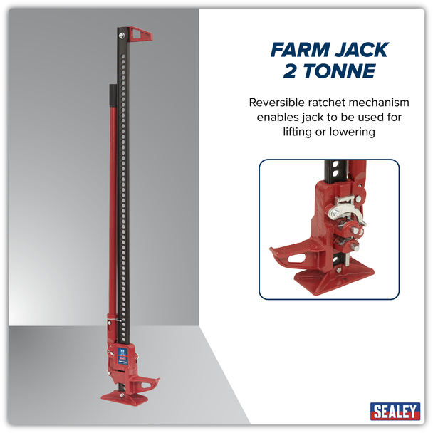 Sealey FJ60 │ Farm Jack 1500mm 2 Tonne Capacity