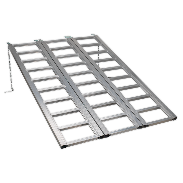 Sealey FLR680T │ Motorcycle/Trike/ATV & Mini Tractor Ramp Wide Tri-Fold 680kg Capacity