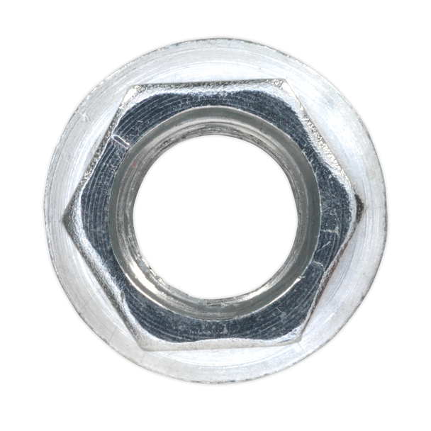 Sealey FN10 │ Zinc Plated Serrated Flange Nut M10 - Pack of 100