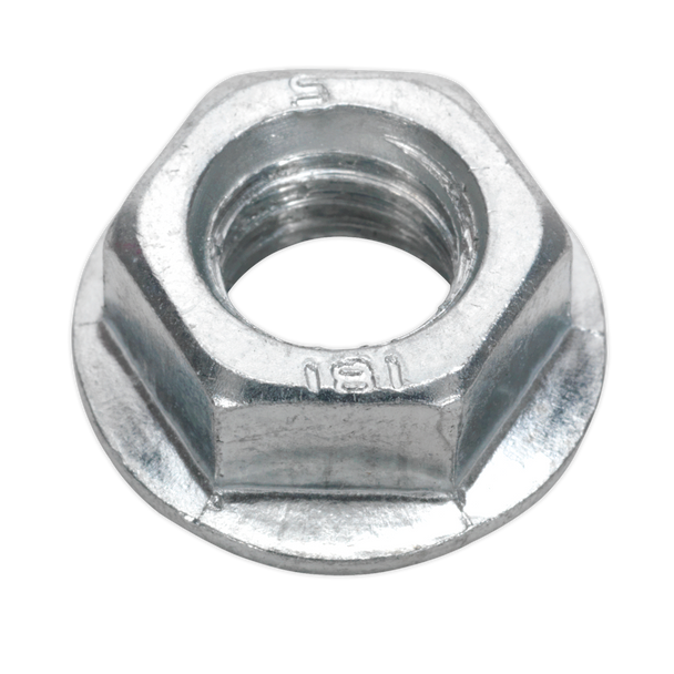 Sealey FN12 │ Zinc Plated Serrated Flange Nut M12 - Pack of 50