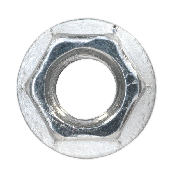 Sealey FN8 │ Zinc Plated Serrated Flange Nut M8 - Pack of 100