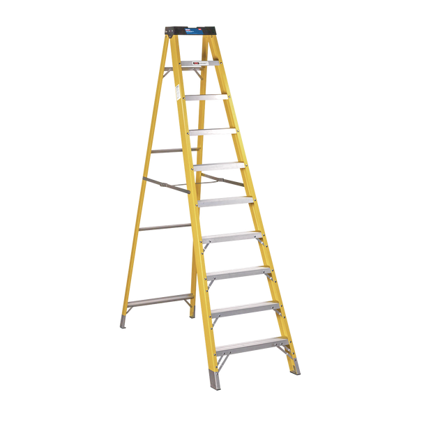 Sealey FSL10 │ Fibreglass Step Ladder 9-Tread - EN 131