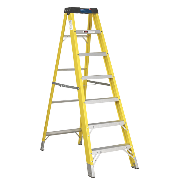 Sealey FSL7 │ Fibreglass Step Ladder 6-Tread - EN 131