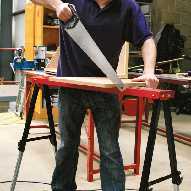 Sealey FTAL1 │Fold Down Trestle with Adjustable Legs 150kg Capacity