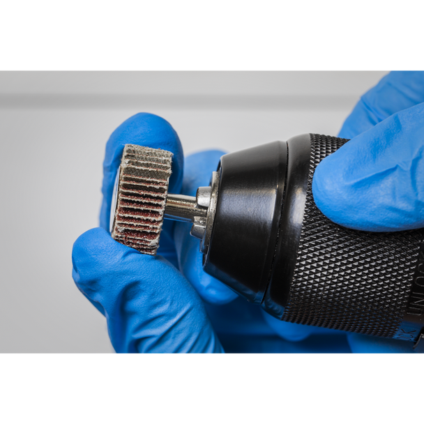 Sealey FW2510ASS │ 25 x 10mm Abrasive Flap Wheel with 6mm Shaft Assorted Grit - Pack of 5