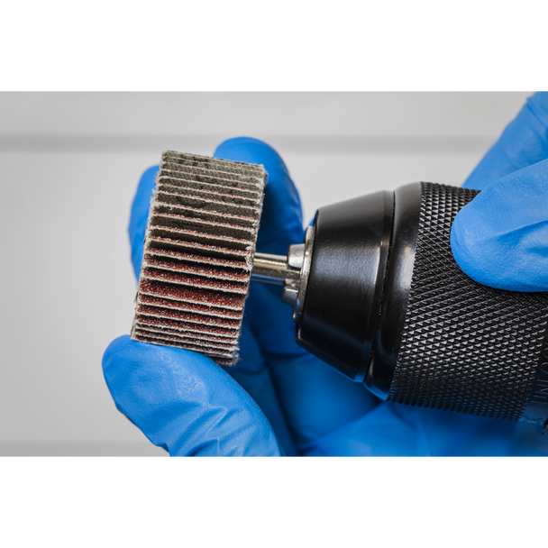 Sealey FW4020805 │ 40 x 20mm Abrasive Flap Wheel with 6mm Shaft 80Grit - Pack of 5