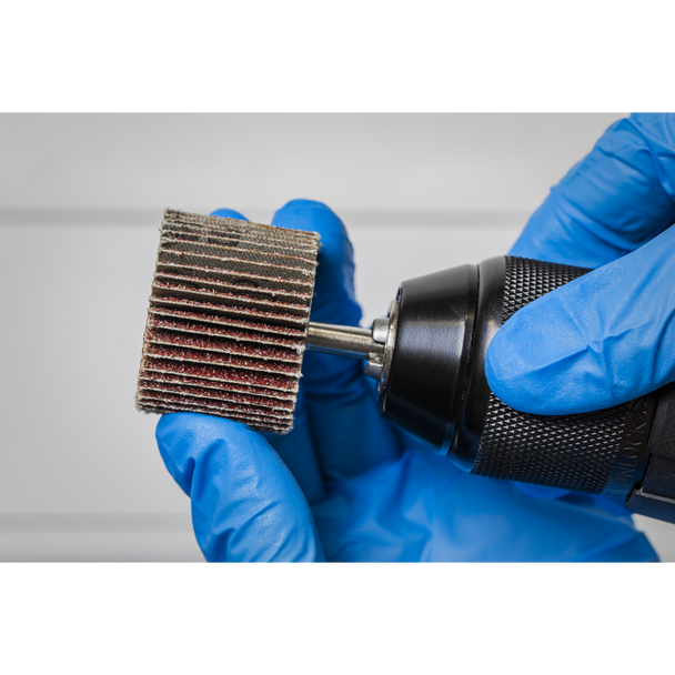 Sealey FW4030ASS │40 x 30mm Abrasive Flap Wheel with 6mm Shaft Assorted Grit - Pack of 5