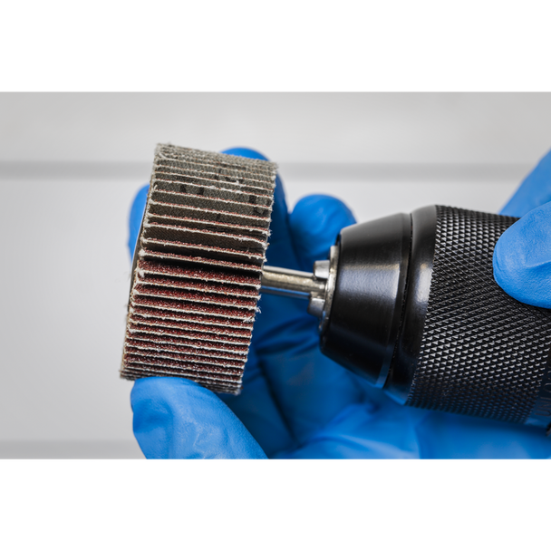 Sealey FW5025405 │50 x 25mm Abrasive Flap Wheel with 6mm Shaft 40Grit - Pack of 5