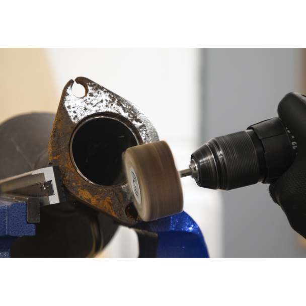 Sealey FW6030605 │60 x 30mm Abrasive Flap Wheel with 6mm Shaft 60Grit - Pack of 5