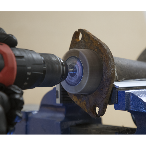 Sealey FW6030805 │60 x 30mm Abrasive Flap Wheel with 6mm Shaft 80Grit - Pack of 5