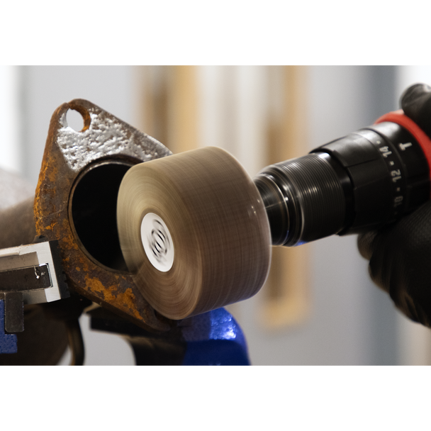 Sealey FW8040ASS │80 x 40mm Abrasive Flap Wheel on 6mm Shaft Assorted Grit - Pack of 5