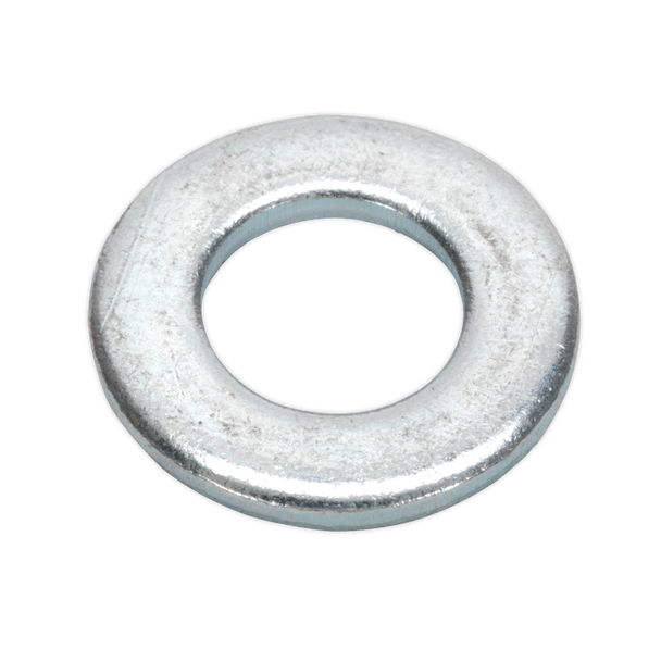 Sealey FWA1021 │Zinc Plated Form A Flat Washer M10 x 21mm, DIN 125 - Pack of 100