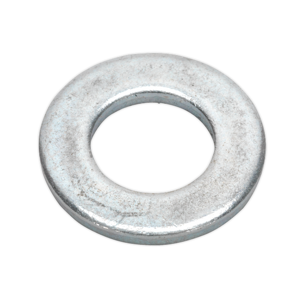 Sealey FWA1224 │Zinc Plated Form A Flat Washer M12 x 24mm, DIN 125 - Pack of 100