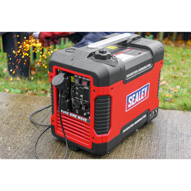 Sealey G2000I │ 2000W Inverter Generator 4-Stroke Engine 230V