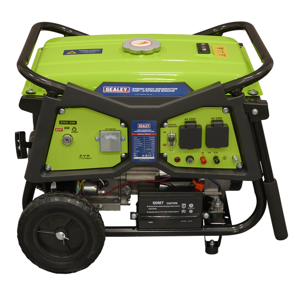 Sealey G3101 │3150W Generator 7hp 4-Stroke Engine 230V