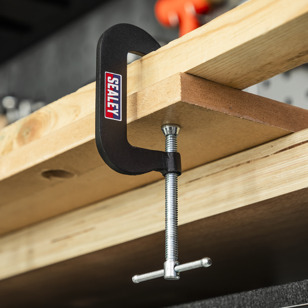 Sealey GCC06 │ Junior C-Clamp Set 51 x 32mm 4pc