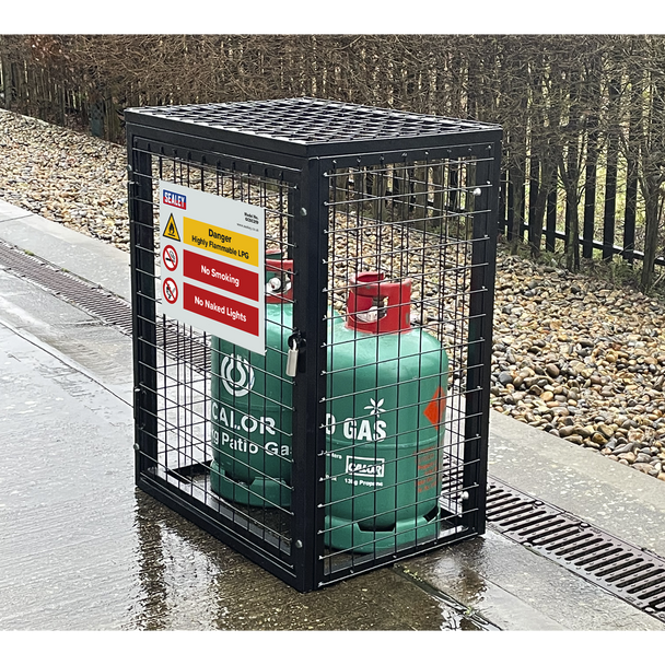 Sealey GCSC219 │Gas Cylinder Safety Cage - 2 x 19kg