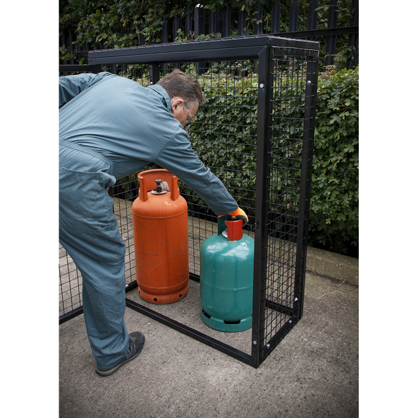 Sealey GCSC247 │ Gas Cylinder Safety Cage - 2 x 47kg
