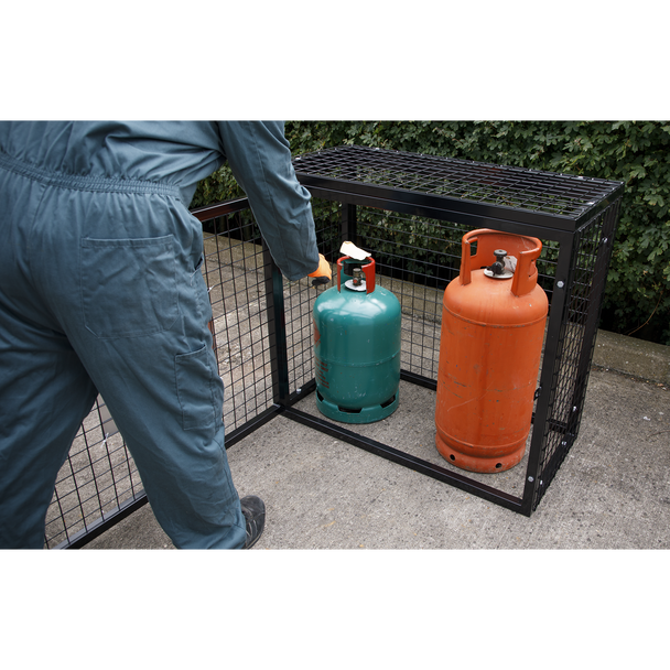 Sealey GCSC319 │ Gas Cylinder Safety Cage - 3 x 19kg