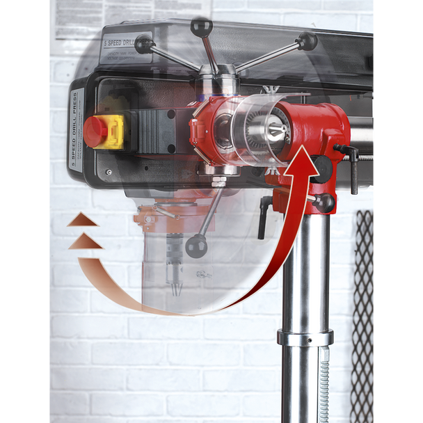 Sealey GDM1630FR  │ Floor Standing Radial Pillar Drill 5-Speed 550W/230V