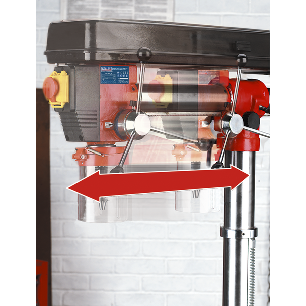 Sealey GDM1630FR  │ Floor Standing Radial Pillar Drill 5-Speed 550W/230V