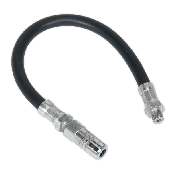 Sealey GGHE300 | Flexible Rubber Grease Gun Delivery Hose with 4-Jaw Connector 300mm 1/8"BSP Gas